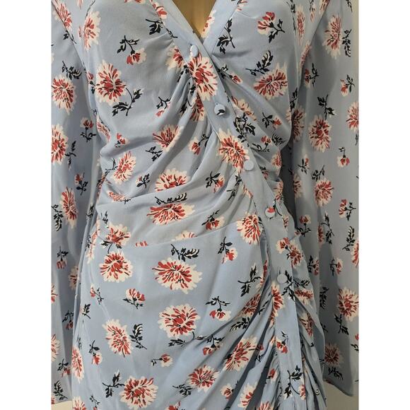 NWT Sz 12 Veronica Beard $450 ROWE Silk Ruched Dress - Picture 4 of 13